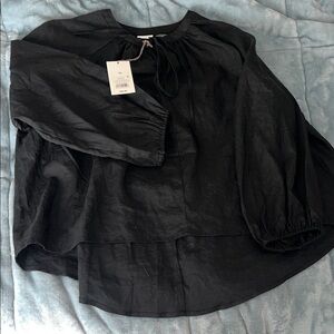 a new day Black Blouse